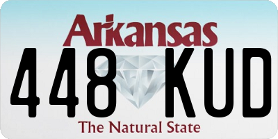 AR license plate 448KUD