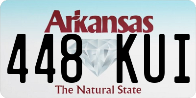 AR license plate 448KUI