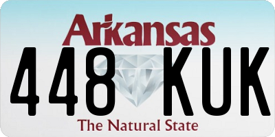 AR license plate 448KUK