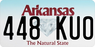 AR license plate 448KUO