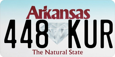 AR license plate 448KUR
