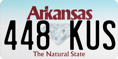 AR license plate 448KUS