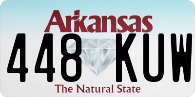 AR license plate 448KUW
