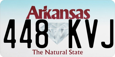 AR license plate 448KVJ