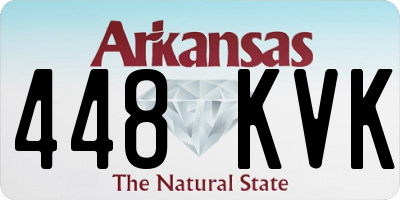 AR license plate 448KVK