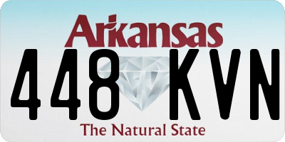 AR license plate 448KVN