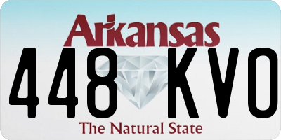 AR license plate 448KVO