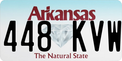 AR license plate 448KVW
