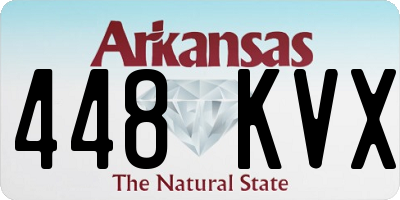 AR license plate 448KVX