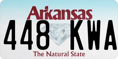 AR license plate 448KWA