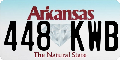 AR license plate 448KWB
