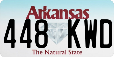 AR license plate 448KWD