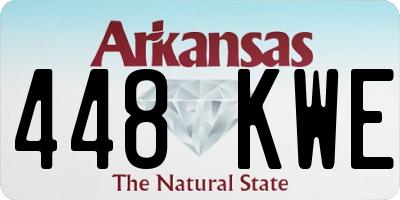 AR license plate 448KWE