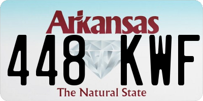 AR license plate 448KWF
