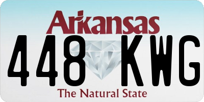 AR license plate 448KWG