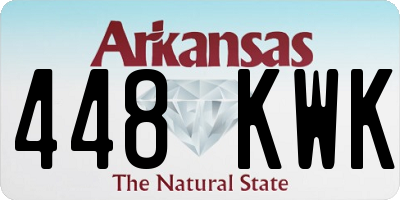 AR license plate 448KWK
