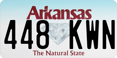 AR license plate 448KWN