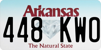 AR license plate 448KWO