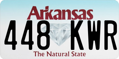 AR license plate 448KWR