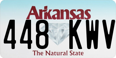 AR license plate 448KWV