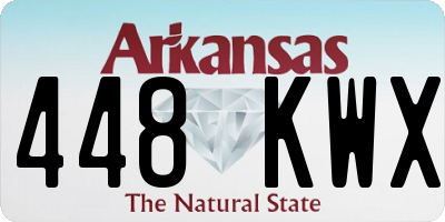 AR license plate 448KWX