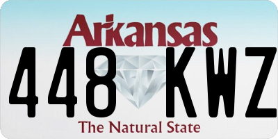 AR license plate 448KWZ