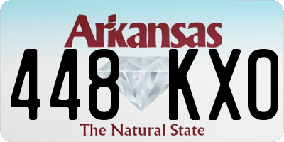AR license plate 448KXO