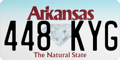 AR license plate 448KYG
