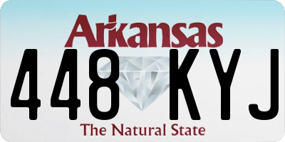 AR license plate 448KYJ