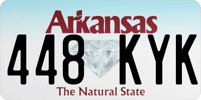 AR license plate 448KYK