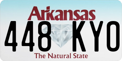 AR license plate 448KYO