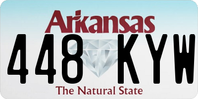 AR license plate 448KYW
