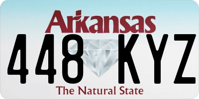 AR license plate 448KYZ