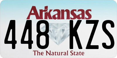 AR license plate 448KZS