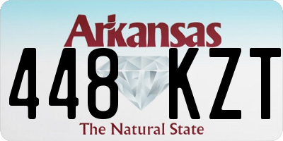 AR license plate 448KZT