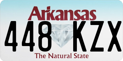 AR license plate 448KZX