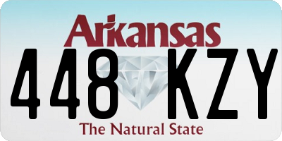 AR license plate 448KZY