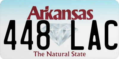 AR license plate 448LAC