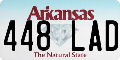AR license plate 448LAD