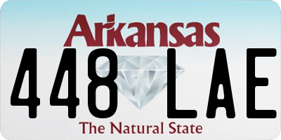 AR license plate 448LAE