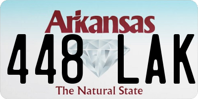 AR license plate 448LAK