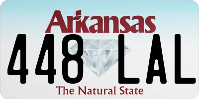 AR license plate 448LAL
