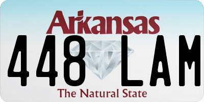 AR license plate 448LAM