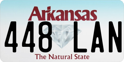 AR license plate 448LAN
