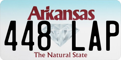 AR license plate 448LAP