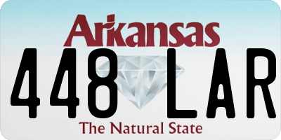 AR license plate 448LAR