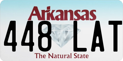 AR license plate 448LAT