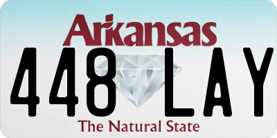 AR license plate 448LAY