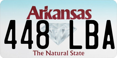 AR license plate 448LBA