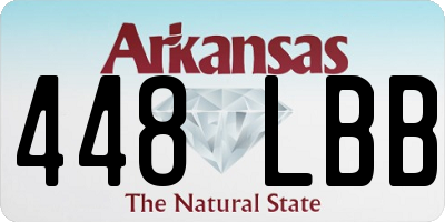 AR license plate 448LBB